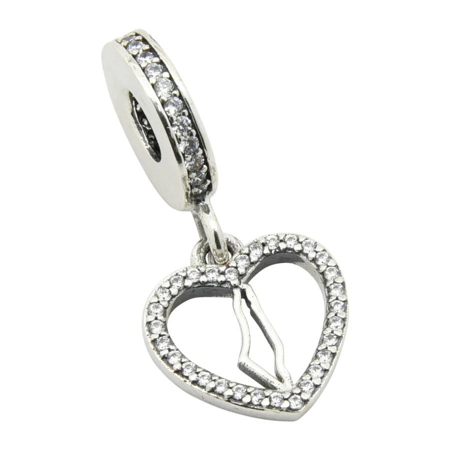 Limited stock: STERLING SILVER I LOVE PALESTINE CHARM