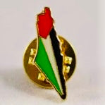 Palestine Map Pin – Metal Finish