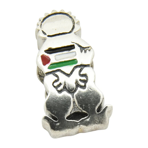 Limited stock: STERLING SILVER HANDALA PALESTINE FLAG CHARM