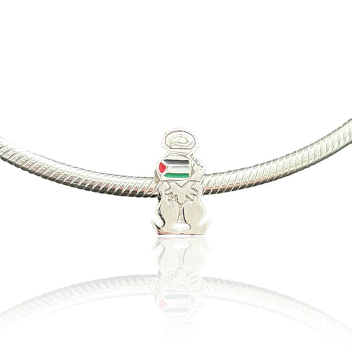 Limited stock: STERLING SILVER HANDALA PALESTINE FLAG CHARM